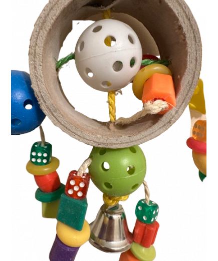 Parrot-Supplies Las Vegas Card Ring Wiffle Balls Dice Parrot Toy Parrot-Supplies Las Vegas Card Ring Wiffle Balls Dice Parrot Toy